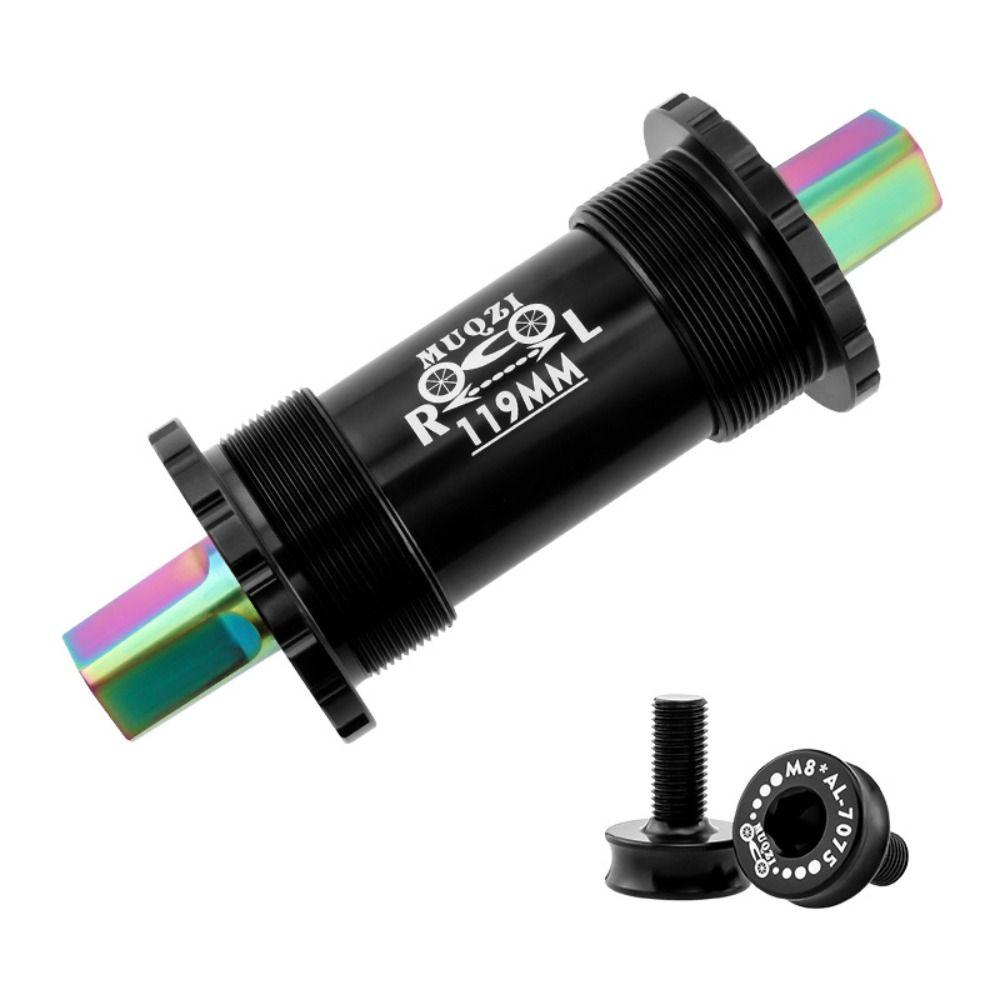 

Axle Titanium Zinc Zinc Alloy Thread Kit Bicycle BB Bike Crankset Shaft Ceramic Axle Bicycle Bottom Bracket 119mm чёрный