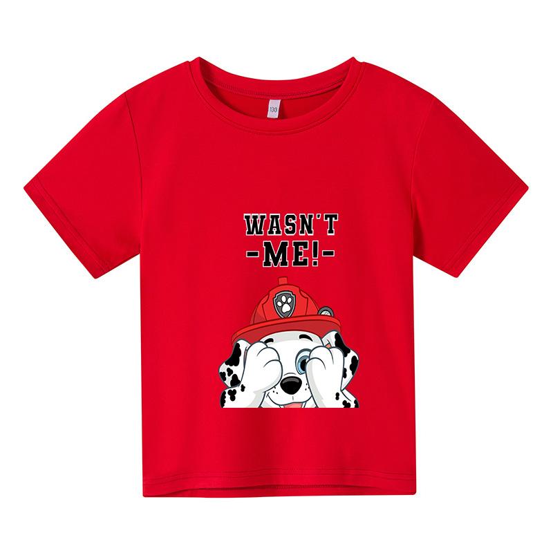 Moda 2025 Dzieci Urocze Ubrania Psi Patrol Dziecięcy Letni T-shirt Niemowlęcy Chłopięcy Kreskówkowy T-shirt Małe Dziewczynki Krótki Rękaw Casualowe Topy