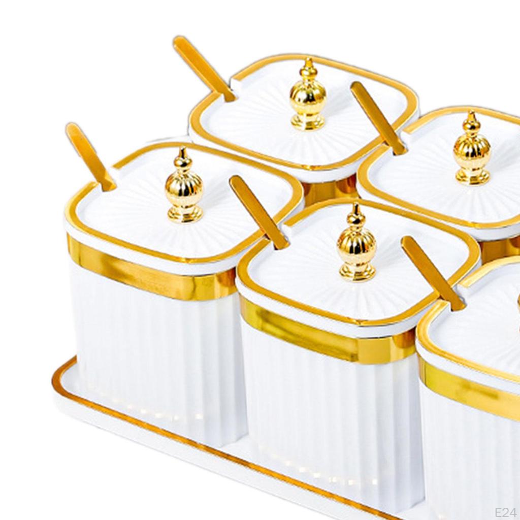 Divided Dried Fruit Plates Multifunctional with Lid and Spoon Snack Storage Holder for Office Living