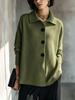 2026 European & American Autumn/Winter Loose Lapel Knit Cardigan Sweater - Versatile Long-Sleeve Top for Women
