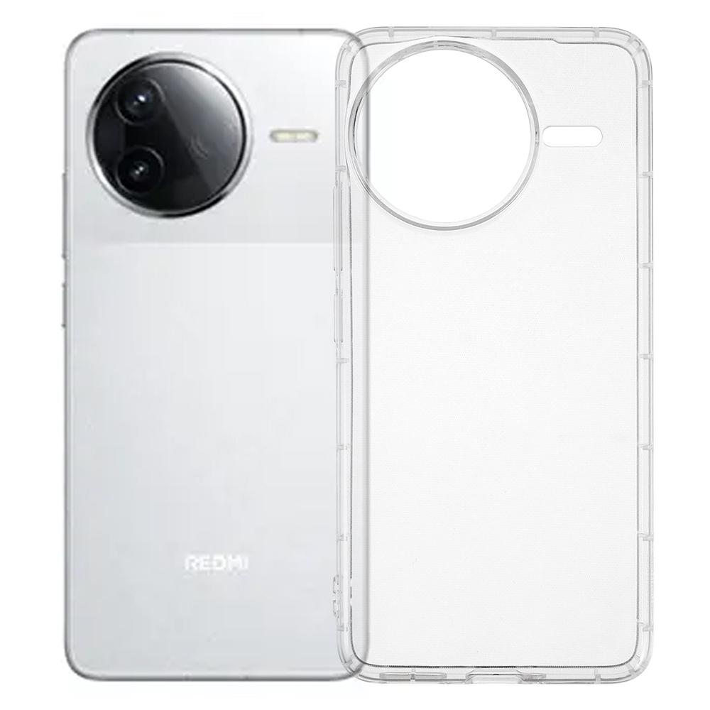 For Xiaomi Redmi K80 5G/Poco F7 Pro 5G Case Transparent TPU Phone Back Cover Airbag Protection