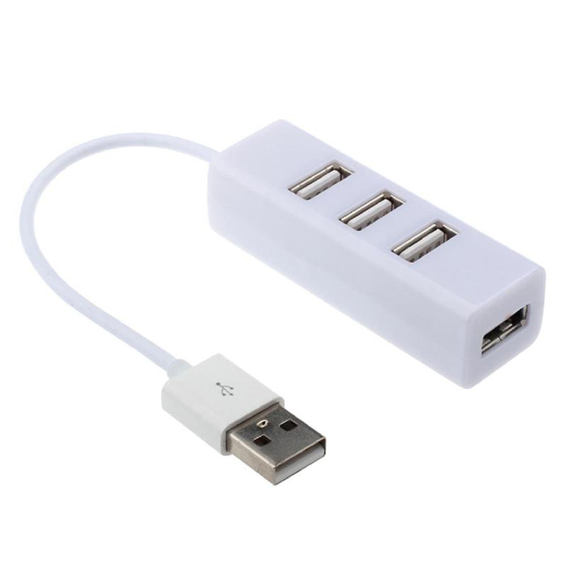 

1Pcs Usb Hub Usb Separators High Speed 4-Port Usb Expander Power Hub Adapter Pc Laptop Accessories білий
