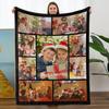 Custom Blanket Flannel Blanket Photo Flannel Blankets for Sofa or Bed Gift DIY Print On Dropshipping