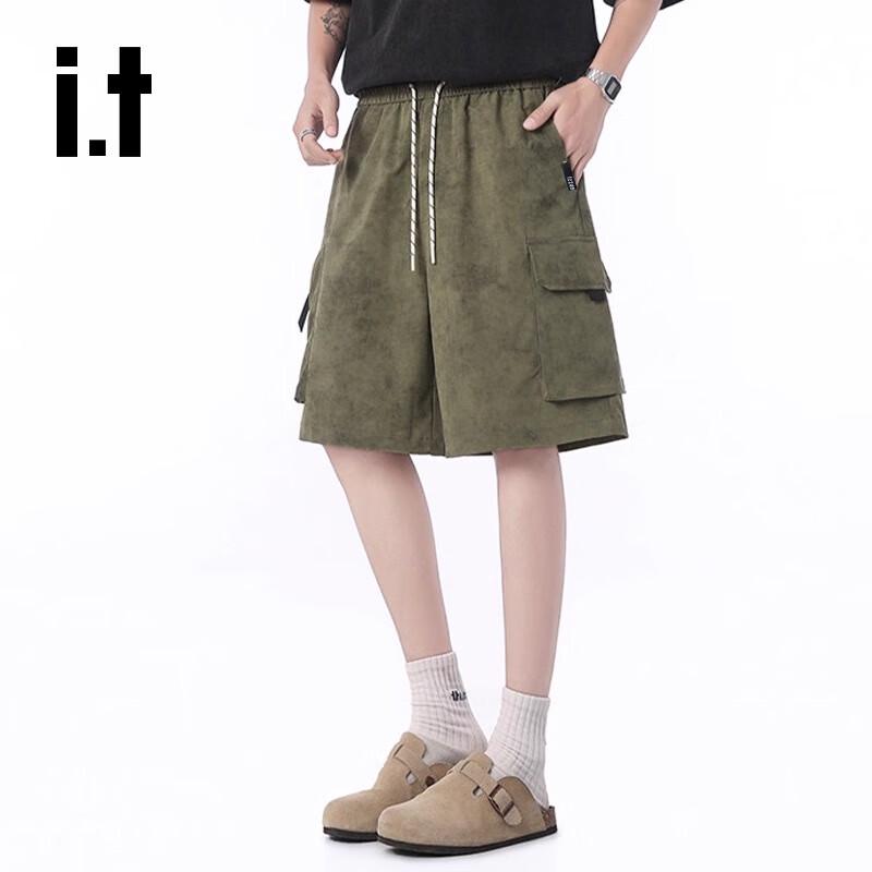 

Izzue Men s Casual Straight-Leg Cargo Shorts 2XL