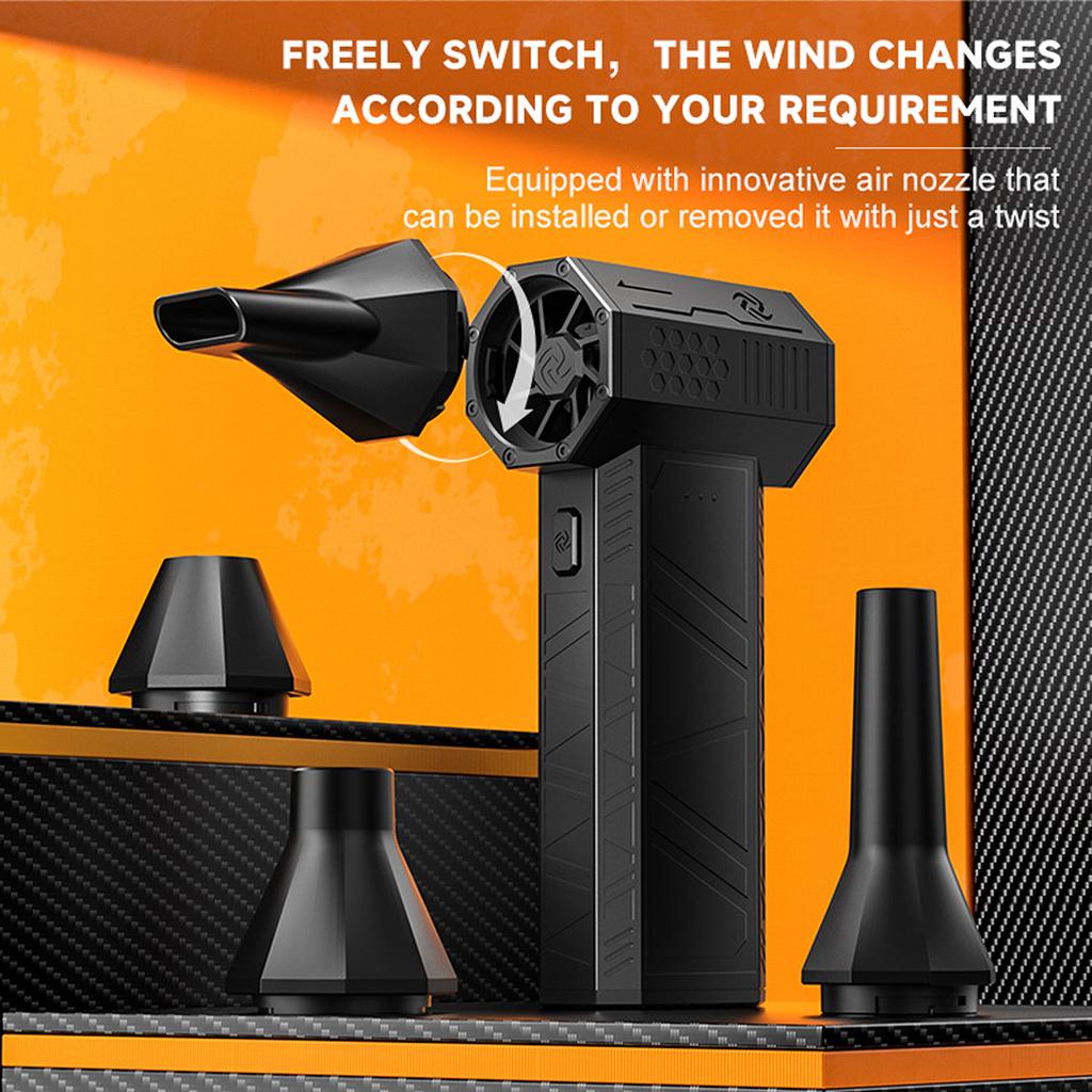 Handheld Air Blower Turbo Fan High Speed Battery Jet Fan Brushless Motor 110000 RPM Car Dryer