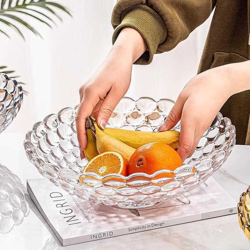 Nordic Creative Crystal Glass Fruit Plate