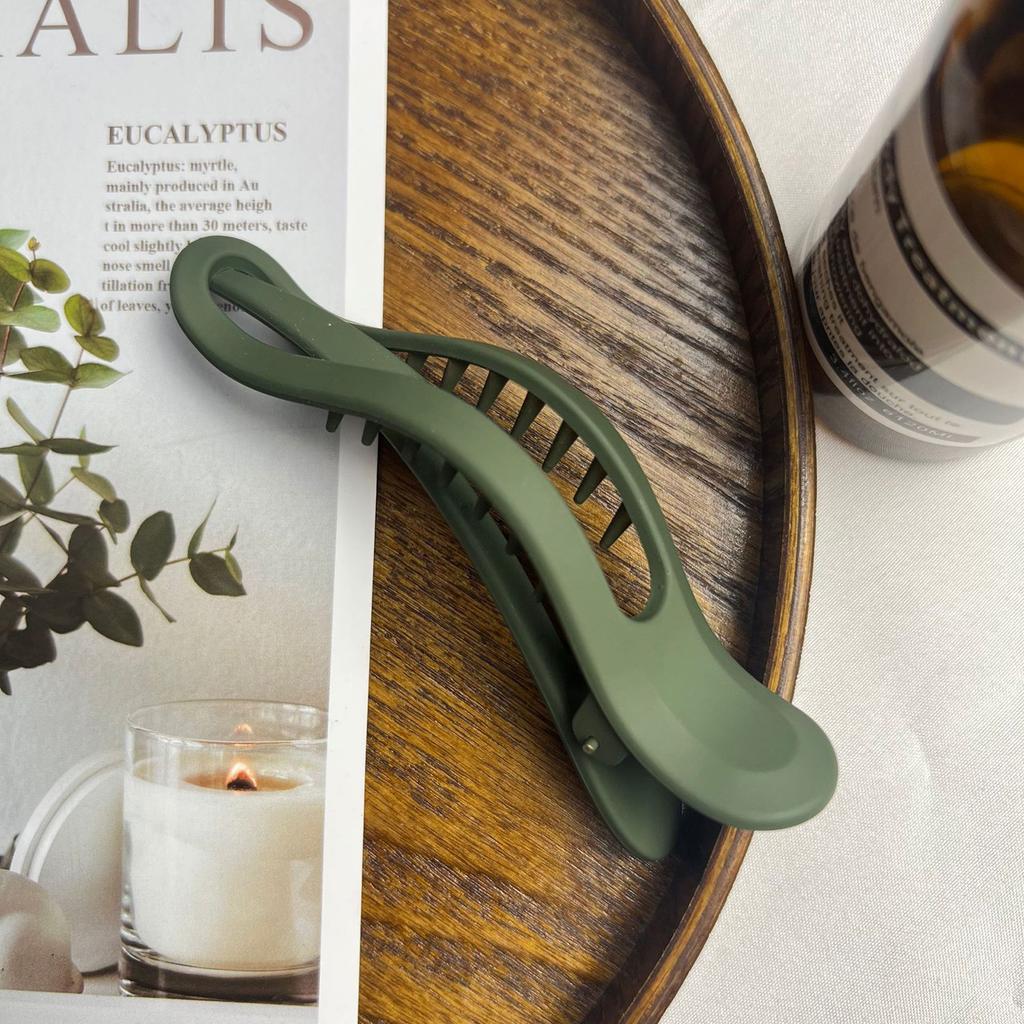 Vintage Matted Hair Clip For Women Fashion Personality Gradient Contrasting Duckbill Clip Girls Daily Life Hair Accessories