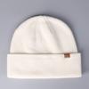 Pure Wool Knitted Hat  Versatile  Casual  Outdoor  Simple Style Woolen Hat  Fashionable Solid Color Cold Hat  Trendy