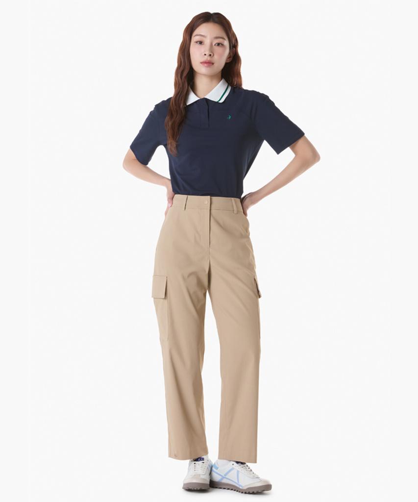 LECOQ GOLF Women'S Adjustable Hem Semi-Wide Pants (Gq122Lpt26)