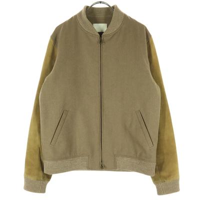 Niuhans Made In Japan Wool Suede Sleeves Blouson 2 Brown Men's Used