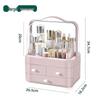 Large Capacity Multi-Layer Cosmetic Organizer: Dustproof Skincare & Lipstick Storage Box with Drawers for Desktop Dressing Tables