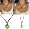 Ins Simple Hollow Plum Pendant Necklace Korean Style Fashion Novel Female All-match Necklace Acrylic Flower Choker