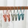 12-Pack Hook Clip Clothes Hanger Household Clothesline Strong Small Windproof Clips For Drying Clothes Socks And Underwear