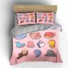 Colorful Cartoon Sea Creatures Print Bedding Set 1 Duvet Cover 2 Pillowcases For Adult And Children Luxury Gift Full Size