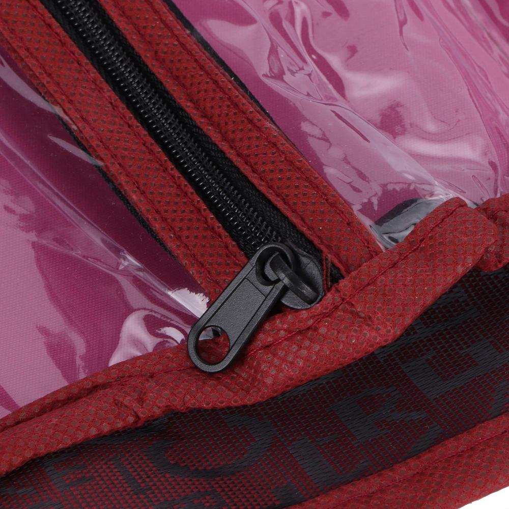 Polyester Cosmetic Bag Wine Red Black Foldable Makeup Bag Multi-Functional Multi-Compartment Makeup Storage Organizer Women Girl