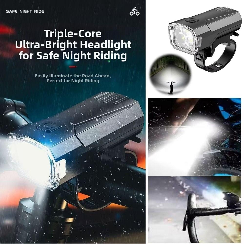Typy-C Charging Super Bright Bicycle Light Waterproof Bike Safety Lamp for Night Riding