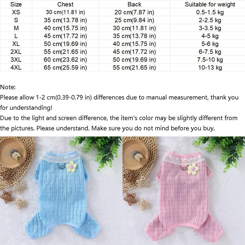 Anti-Mosquito Dog Cooling Clothes Hollow Mesh Dog Sun-proof Jumpsuit Outdoor Walking