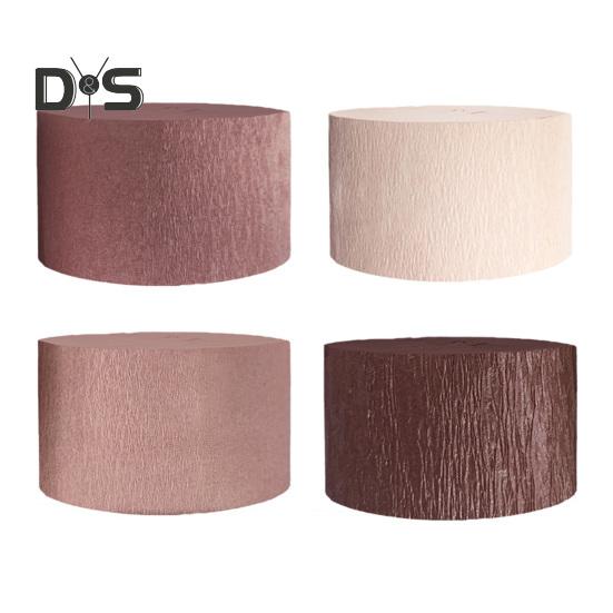 

4/8 рулона серпантина из гофрированной бумаги длиной 82 фута серпантин из розового золота с кисточками для свадьбы, дня рождения, Дня святого Валентина, дня рождения, детского душа, декора 4pcs