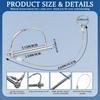 2Pack Locking P,Trailer Pin With Anti-Lost Rope Ring,Premium Trailer Hitch Pin,Hitch Locking Pin,Professional Trailer Coupler P For Farm Lawn Garden
