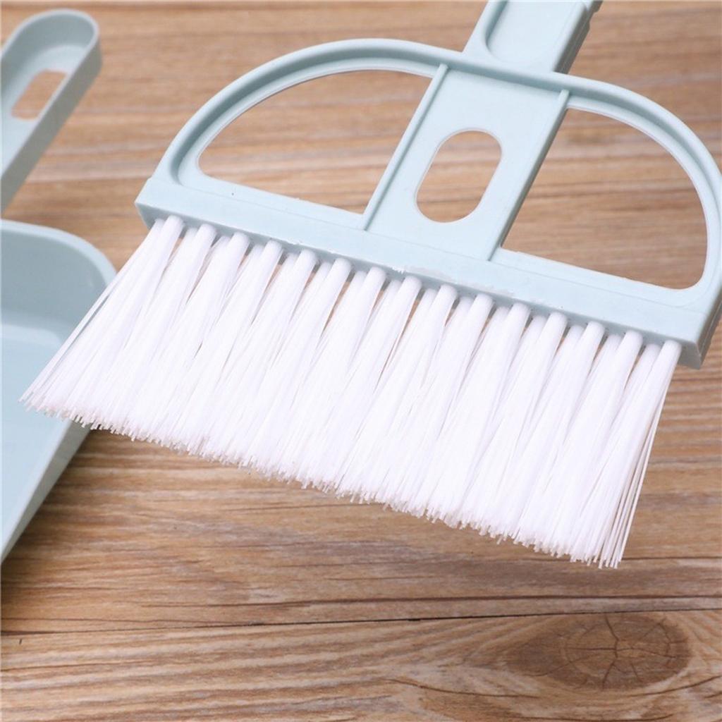 Practical Plastic Brush Pole Mini Dustpan Set Easily Clear Pesky Crumbs