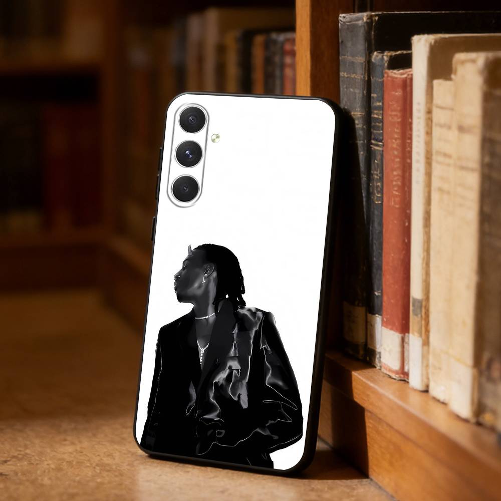 

Travis S-Scott Phone Case For Samsung S26,S25,S24,S23,S22,S21,Ultra,Plus,FE Black Soft Cover Samsung S21Ultra
