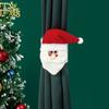 Christmas Cartoon Curtain Clasp Penguin Santa Claus Snowman Elk Holder Xmas Decor For Home Accessories
