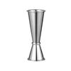 Stainless Steel 30/60ml Measuring Cup Double Ended Curled Edge Cocktails Graduated Measure Device Home Bar High-end Wine Utensil