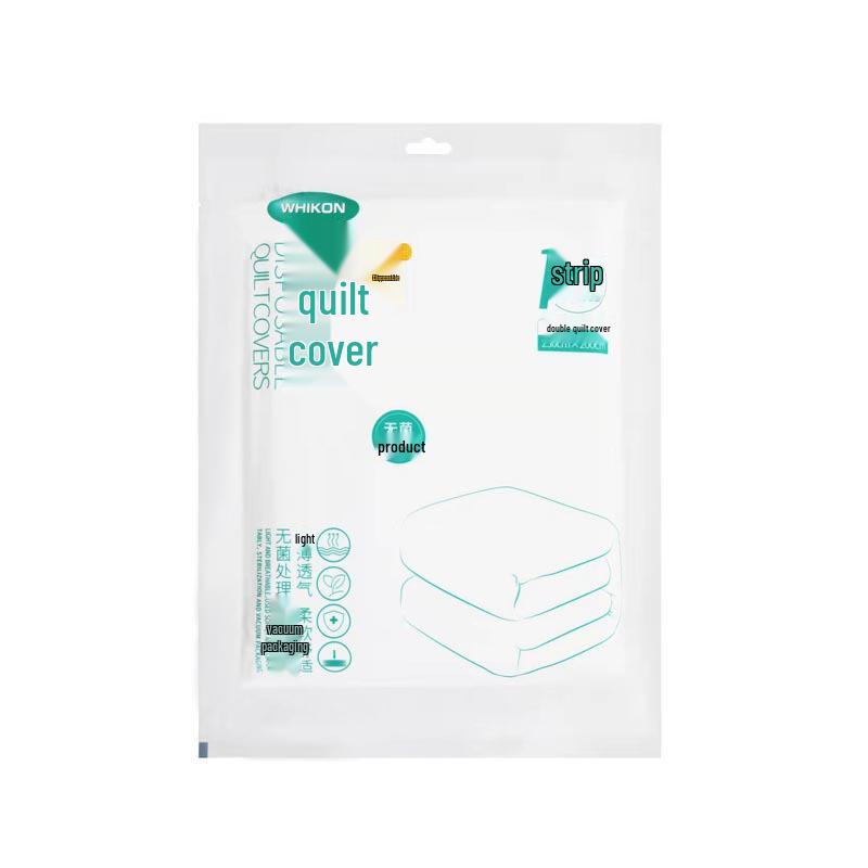 WHIKON Huikang Disposable Vacuum-Packed Towel, Bed Sheet, Duvet Cover, Pillowcase & Toilet Seat Cover Set