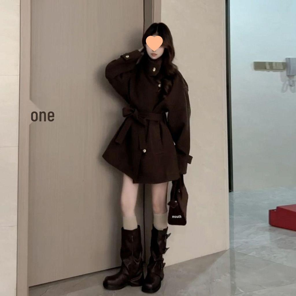 High-Grammage Wool Coat - Korean Style Women's Autumn/Winter 2025 Collection