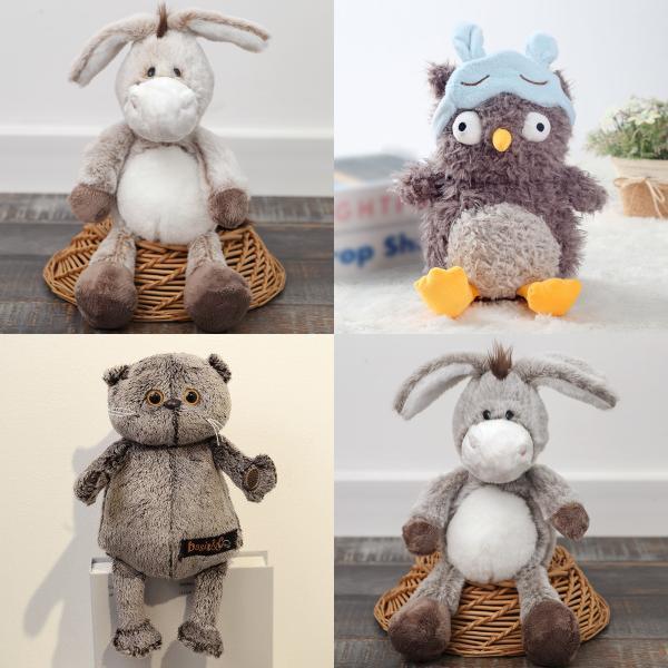 Peluche Animale Giocattolo Asino Gufo Anatra Bambola Ripiena Regalo Per Bambine Bambini Decorazione Casa