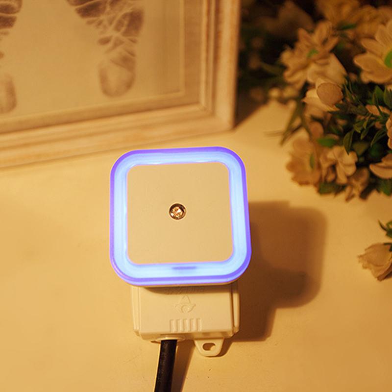 1/2PCS Veilleuse sans fil LED à détecteur de mouvement Lampe de nuit Chambre d'enfant Table de chevet Éclairage de placard Lampes à prise UE/US