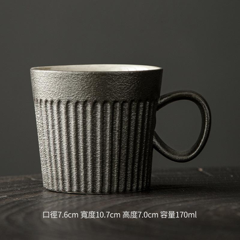 Handmade Coarse Pottery Ceramic Cup Small Capacity Coffee Cup Retro Style Ceramic Concentrated Hanging Japanese Ear Coffee Cup