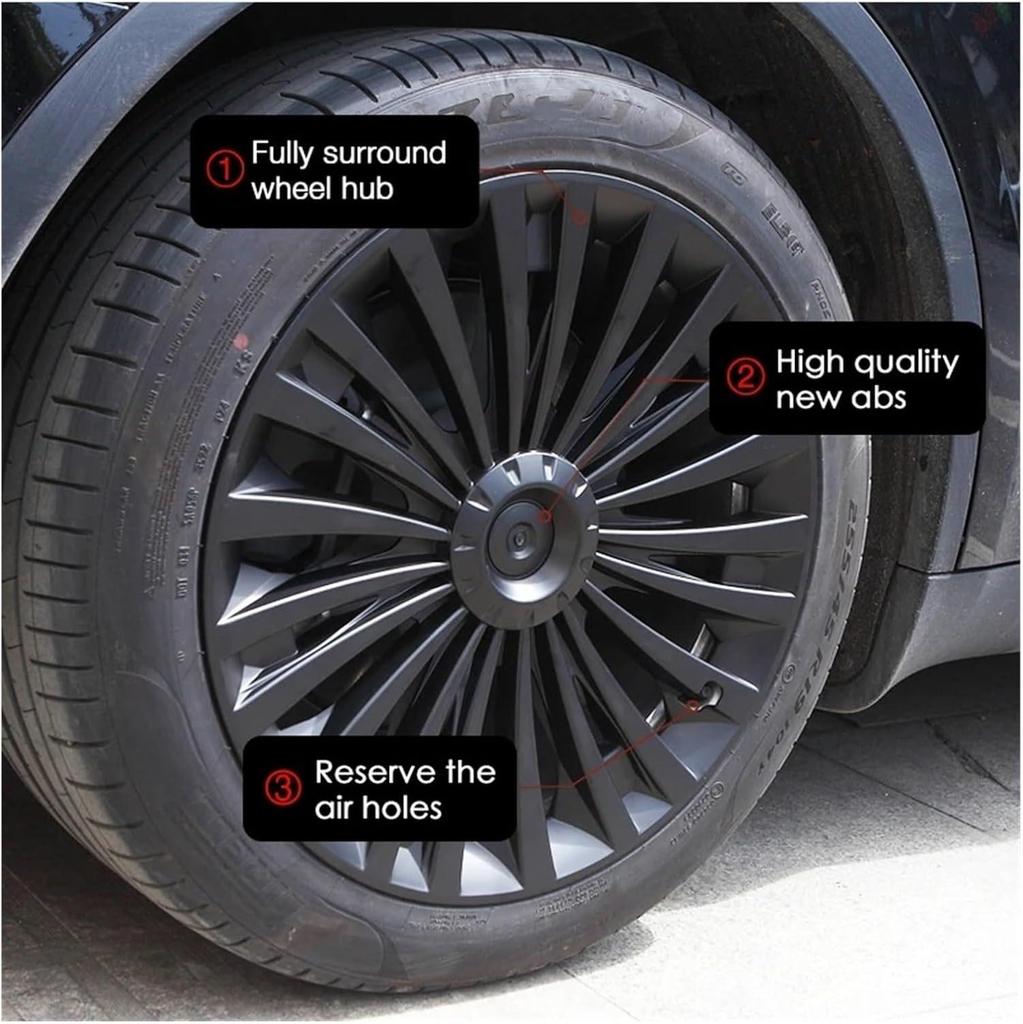 Fits 2017-2024 Tesla Model Y 19" Riku Style Wheel Cover