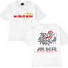 2025 New in Malossi Theme Double Sided printed short sleeve T-shirts Men Women harajuku Oversized  T shirt Unisex Cotton Tops