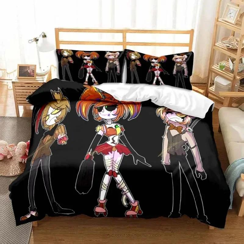Murder Drones Anime Printed Bed Set Duvet Cover Pillowcase Bedding Set Bed Linen Sheet Quilt Cover Full Queen King Size
