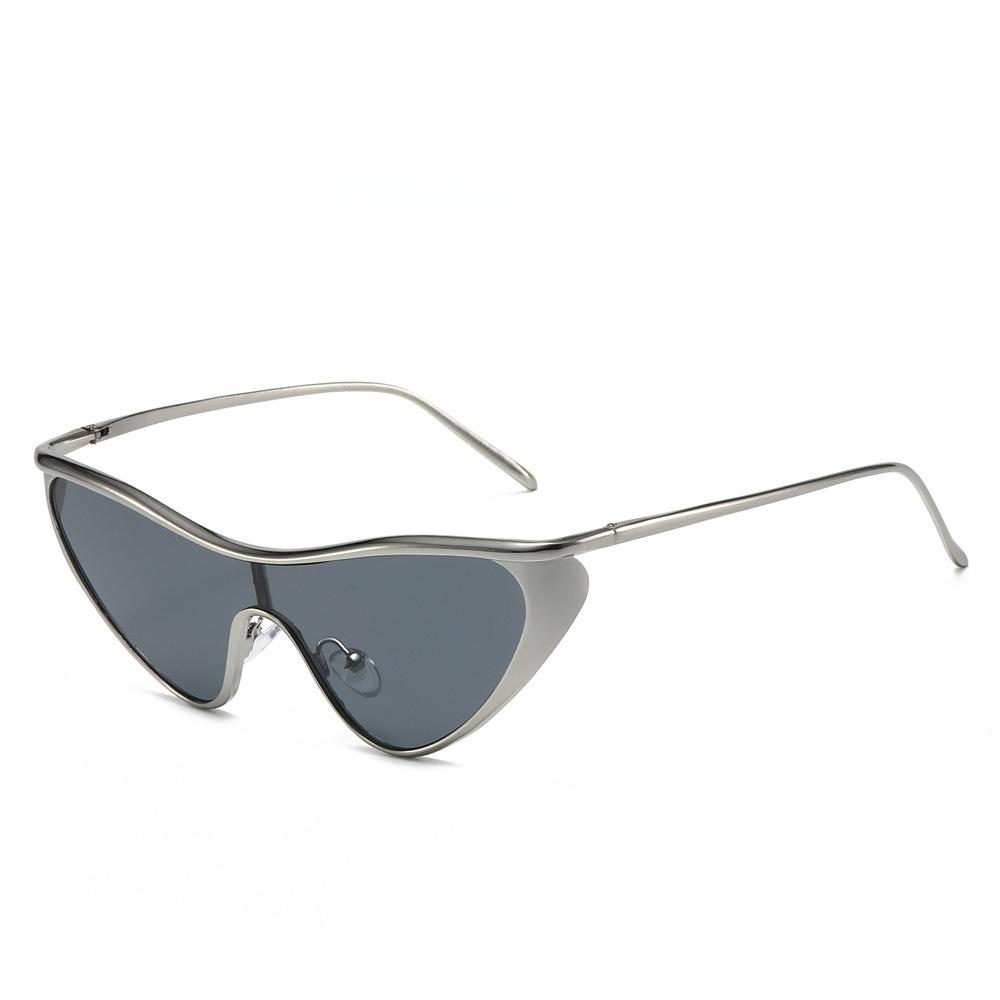 

Y2K Metal Gold Silver Frame UV400 Sunglasses Women Men Cat Eye Personality Eyewear Luxury Brand Design Lenses Goggle Shades