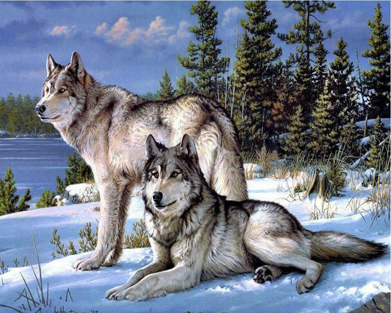 Full Drill Square Diamond Embroidery Housing Landscape Handicraft Diamond Painting Flower Animals Picture Of Rhinestone Home Decor