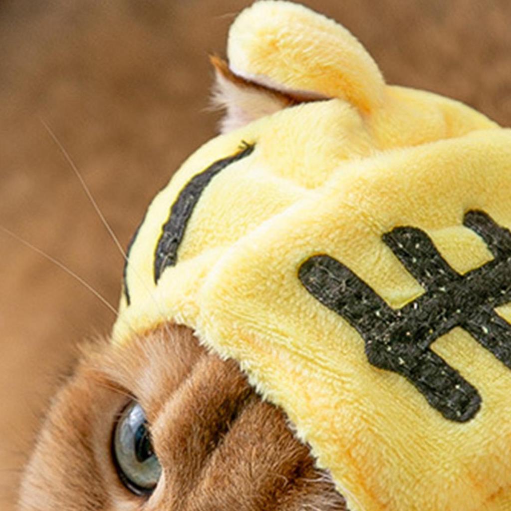 Tierkopfbedeckung Niedliche Cartoon Warme Bequeme Tierhut für Katze Hund Party Kostüm Accessoire