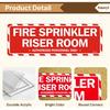Fire Sprinkler Riser Room Signs Authorized Personnel Only 9” x 3” Fire Sprinkler Room Signs, Riser Room Sign for Office Home Business,