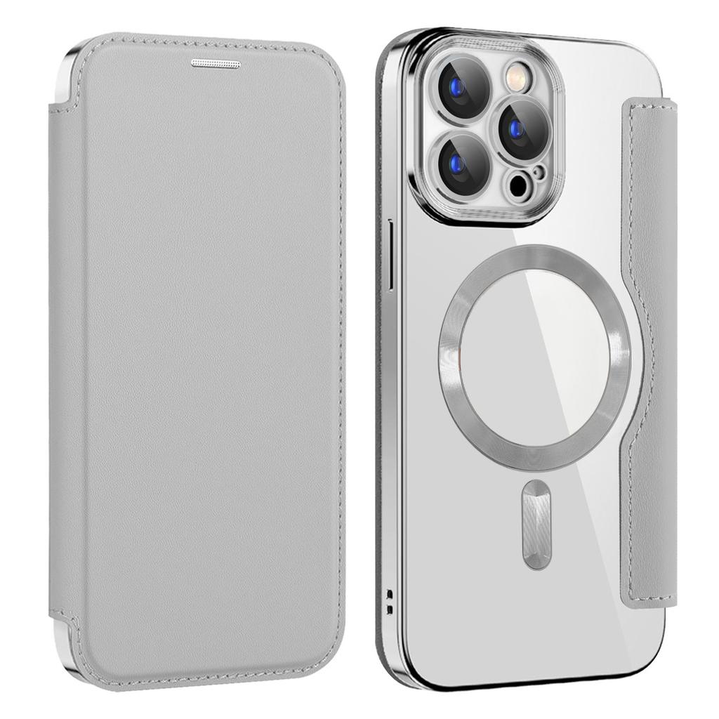 For iPhone 13 Pro Case Compatible with MagSafe RFID Blocking Card Holder Leather Phone Cover