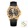 PLADEN Brand Casual Watch Men Latest Diamond Bezel Quartz Watch Classic Luxurious Automatic Date Clock Dive relogio masculino