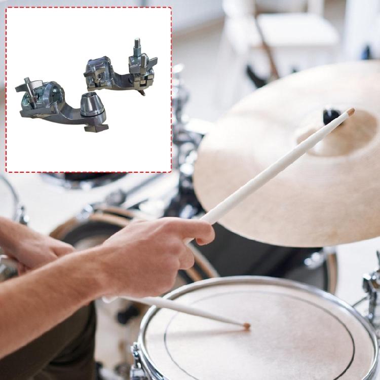 Zinc Alloy Drum Frame Mounting Clamp Replacement High Strength Metal Drum Accessory Clamp For Stability And Durability
