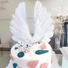 Angel Feather Wings Birthday Cake Decoration Plug-In Accessories Model Baking Knickknacks