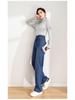 Elegant Korean-Style High-Waisted Wide-Leg Jeans for Women - Autumn 2025 Collection