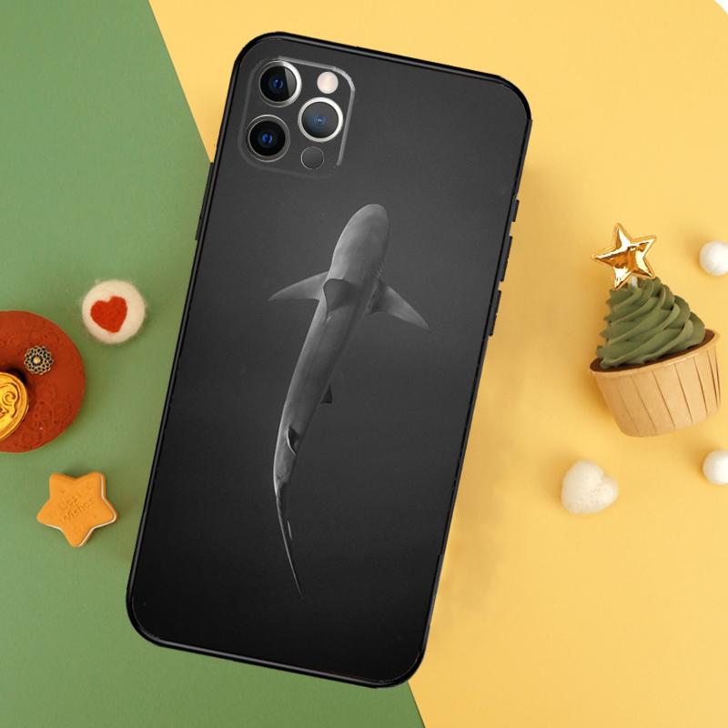 Shark and Killer Whale Phone Case For iPhone 17 16 16E 15 14 12 11 13 Pro Max 12 13 Mini 17Air Shockproof Cover