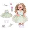 KEIUMI Moda Reborn Bebek Silikon Vinil 55 cm Çocuk Oyun Arkadaşları Erken Eğitici Kız Noel Doğum Günü Hediyeleri