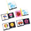 Baby Soft Cloth Book 0-36 Month Montessori Early Educational Toys for Kids Fruits Animal Numbers Food Cognitive Book for Toddler