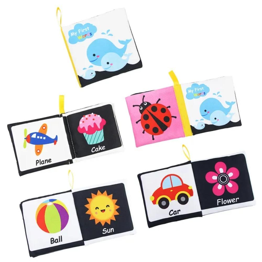 Baby Soft Cloth Book 0-36 Month Montessori Early Educational Toys for Kids Fruits Animal Numbers Food Cognitive Book for Toddler