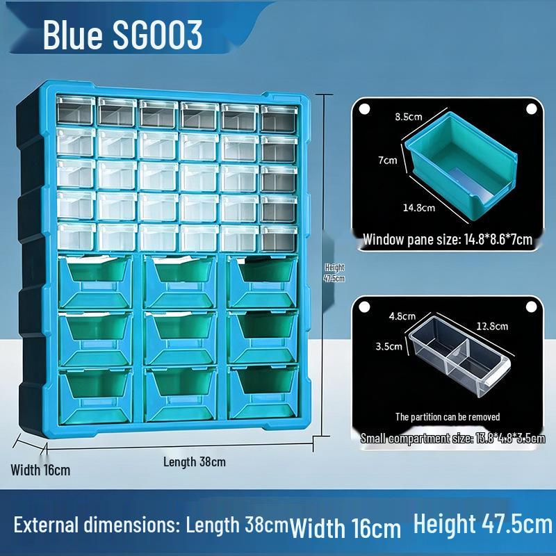 Plastic Drawer Parts Storage Box for LEGO and Tool Organization
