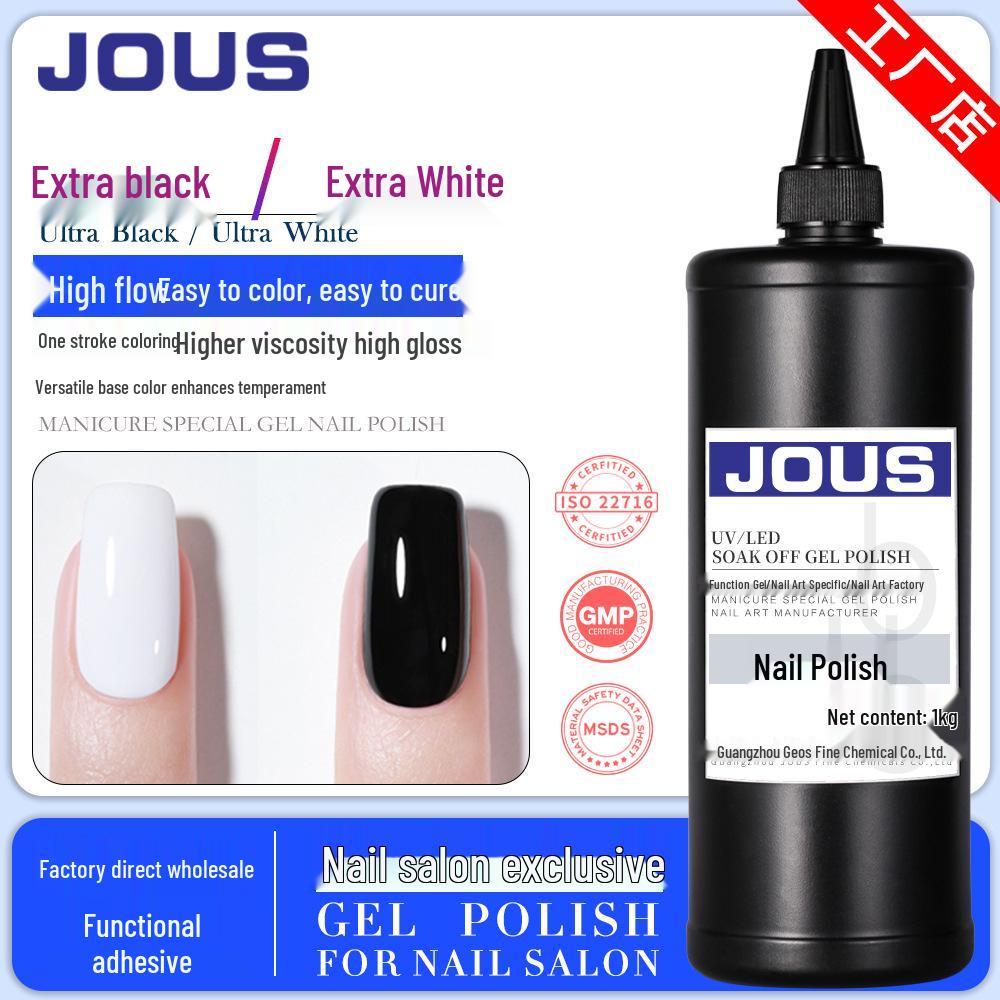 

Guangzhou Jieao Black & White Gel Nail Polish - One-Stroke Coloring Salon Edition